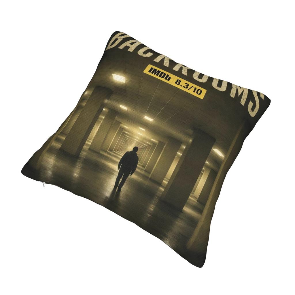 Decorative Pillowcase Backrooms Horror Movie 2026 Merch Sofa  Pillow Case Cover Square Multi-Size
