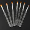 7pcs/set UV Gel Acrylic Crystal Nail Art Design Builder Salon Painting Brush Pen Set Hand beauty tools accessory
