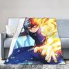 My Hero Academia Blankets Flannel Anime Super Soft Throw Blanket for Car Sofa Couch Bedroom Quilt