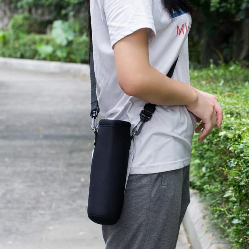 AUPET Portable Water Bottle Cover with Adjustable Shoulder Strap, Fits Bottles Up To 3.14 Inches In Diameter (750ML, PBC-21)