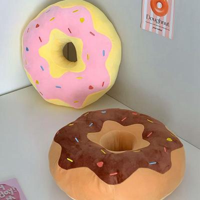 38CM Cute Doughnut Plush Toy Super Soft Sofa Chair Cushion Cushion Round Circle Car Decoration Doll Birthday Gift To Friends -4