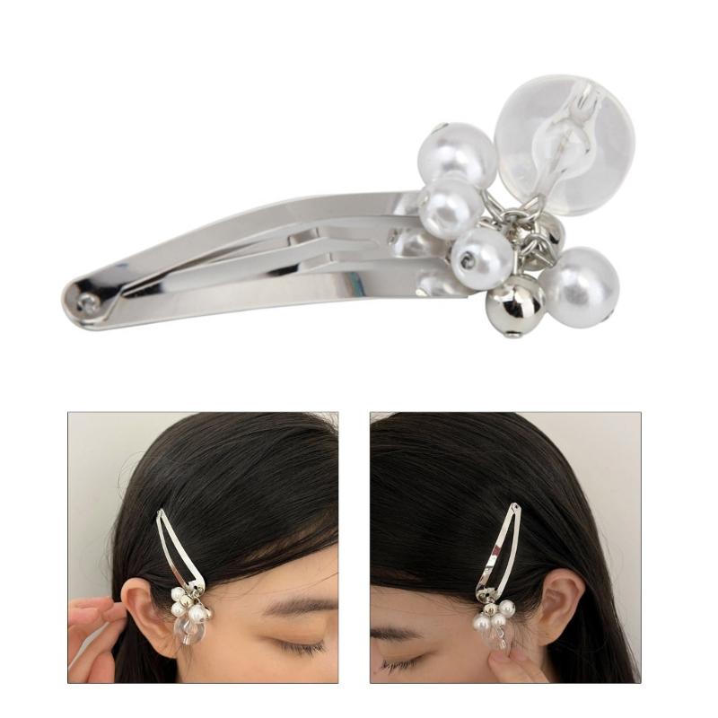 Fashionable Hair Fixation Accessory Beautiful Pearls Hair Clip Accessory Unique Hair Pin Barrettes for Parties Dates