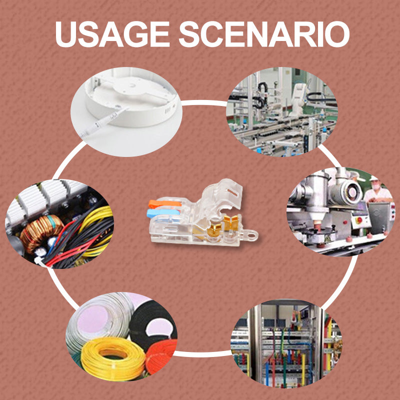 Mini Quick Terminal Block Fast T type Wire Connector Electric Splice Crimp Non Destructive Without Breaking Cable Insulated Line