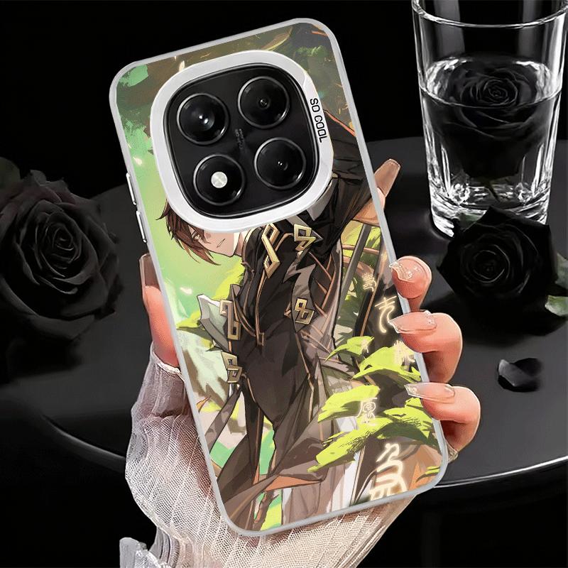 Genshin Impact Zhongli Soft Phone Case for Xiaomi Redmi Note 13 14 15 Pro Plus 12S 12 11S 11 11T 10S 10 Shockproof Cover Back Sh