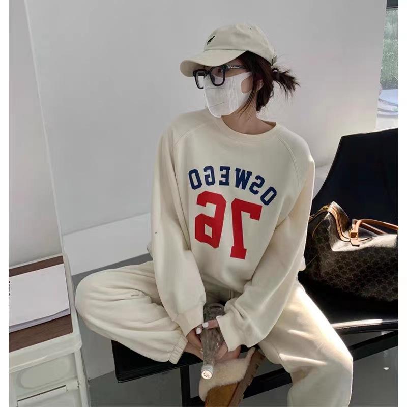 Autumn 2025 Women's Casual Salt-Style Sweater & Wide-Leg Pants Set