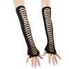 Long Gloves Mesh Gloves Masquerade Rhineston Gloves Korean   Girl