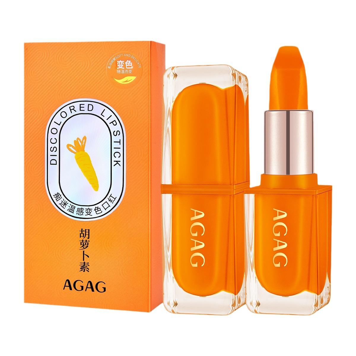 

Каротиновая помада, меняющая теплый цвет, увлажняющая, стойкая, водостойкая, антипригарная, невыцветающая помада