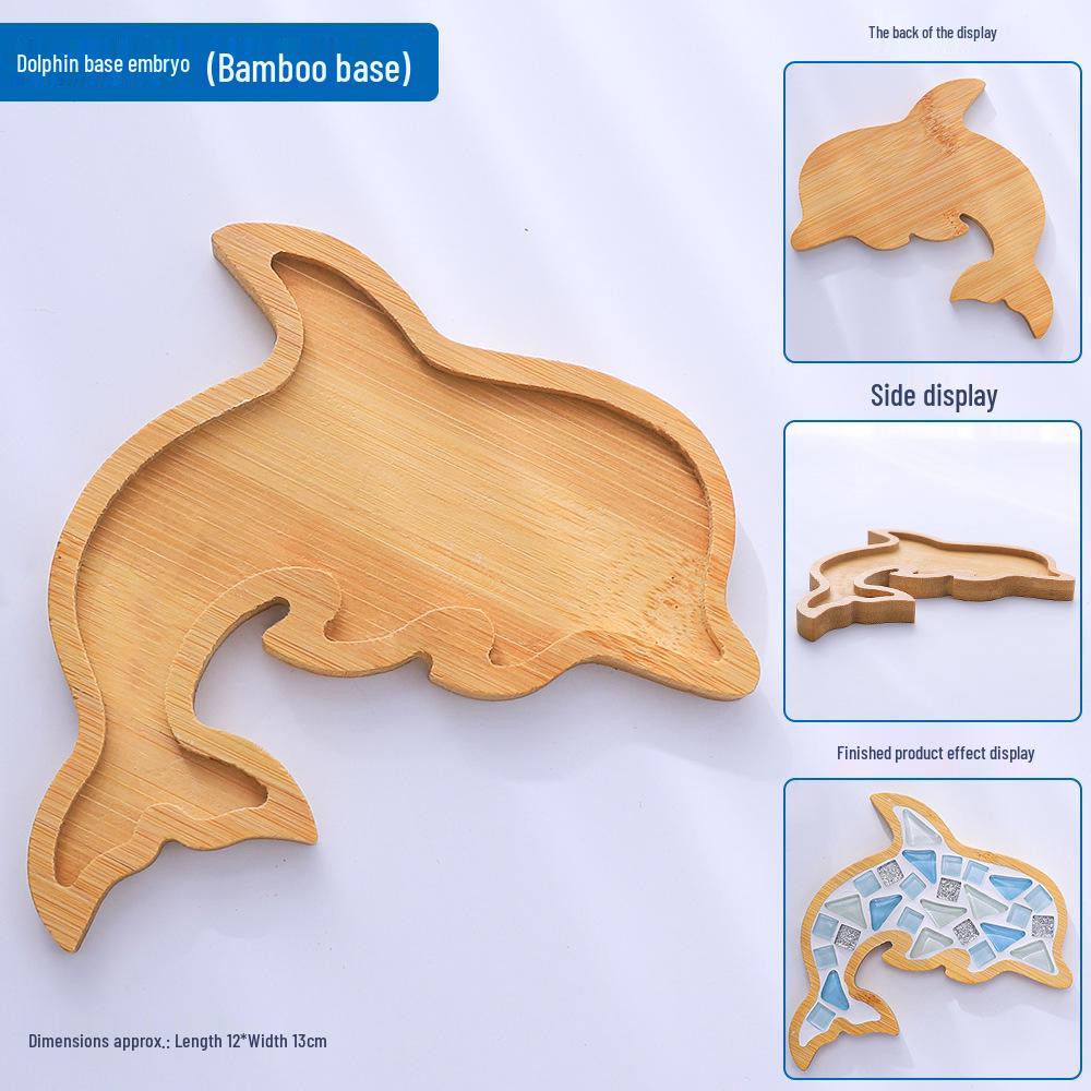 Bamboo Coaster & Placemat DIY Kit for Kids - Square & Round Mosaic Base