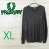 [USED] FRED PERRY Made in Italy V-neck knit M1167c
