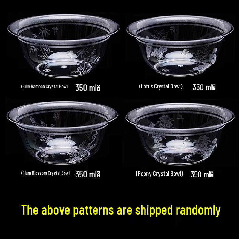 

Jinwuyuan Disposable Plastic Bowls, 350ml (400 Count)
