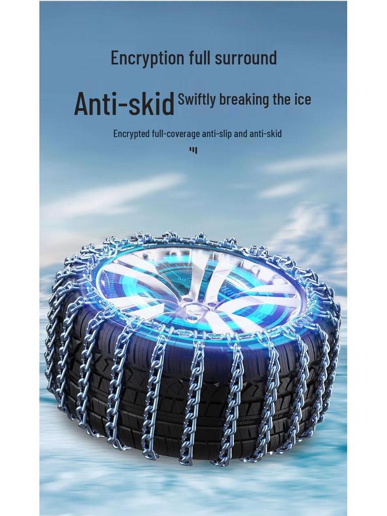 Compatible Snow and Mud Tire Chains for Great Wall Haval H6, H2, H4, H5, H7, Big Dog M6 Cars
