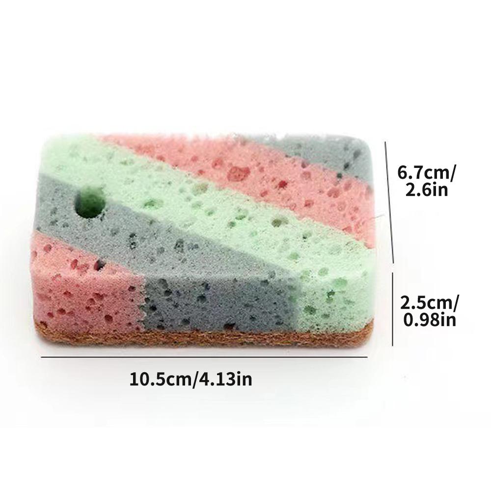 5 Sets Of Double-Sided Cleaning Sponge, Honeycomb Sponge, Household Dishwashing, Cleaning, Decontamination, Cleaning Wipe