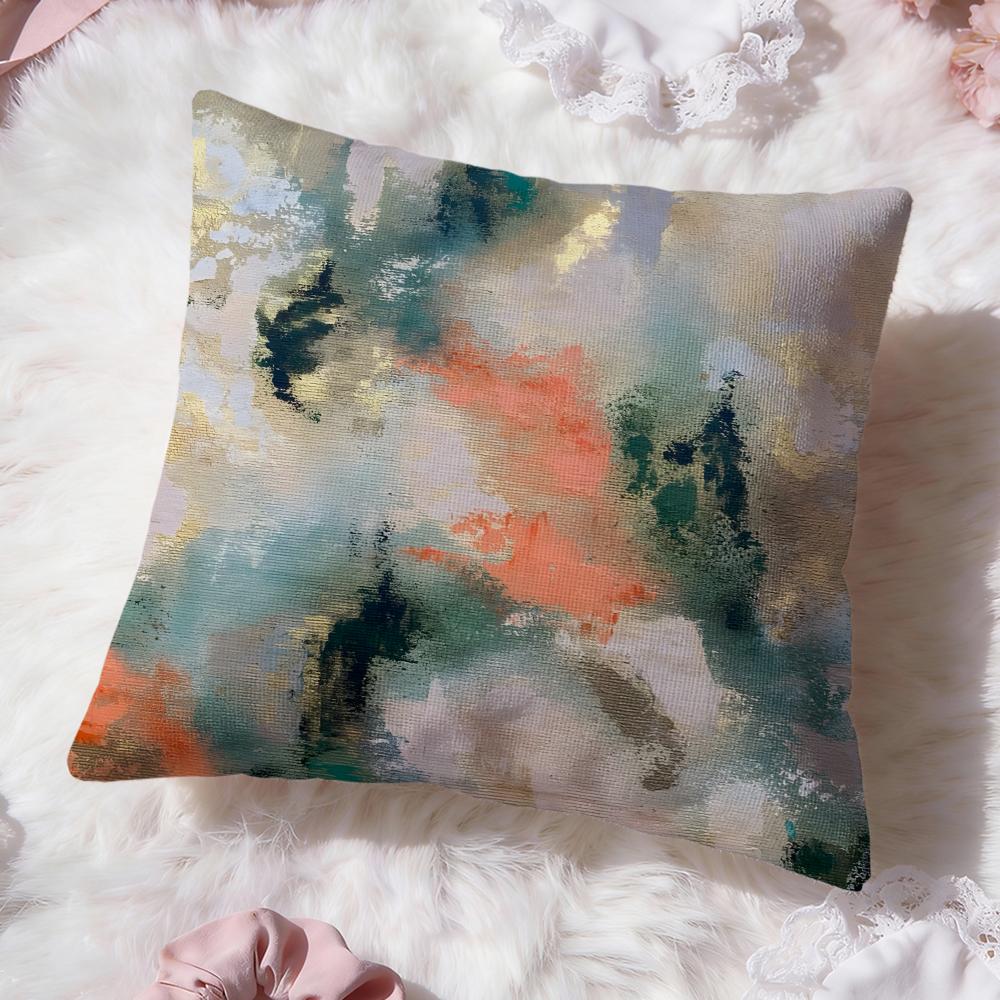 Abstract Texture Cushion Cover Premium Comfort Reversible Pillow Cove Two in One Design for Any Room Car Interior