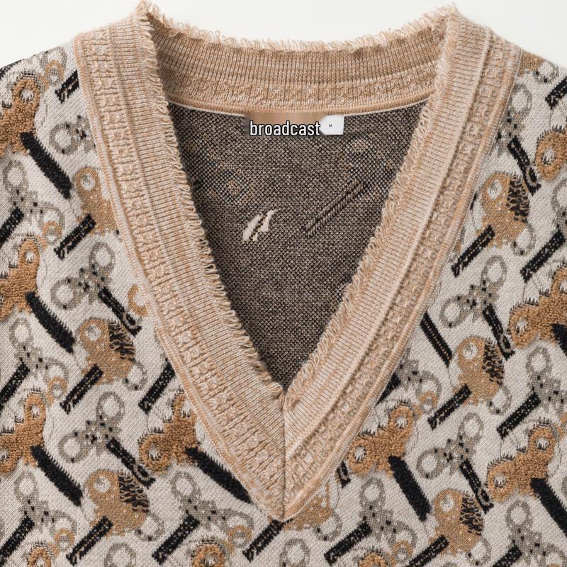 Broadcast Women's Retro Jacquard Knit Vest