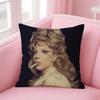 Singer LLady GGaga Cushion Cover Natural Linen Pillow Case DoubleSided Print Decorative Sofa Pillowcase Home Decor Gift