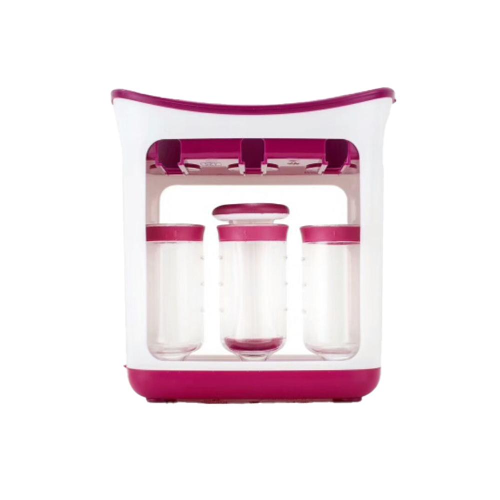 Squeeze Station Squeeze Maker With Storage Pockets Squeeze Food Station Homemade Baby Food Dispenser Juice Storage
