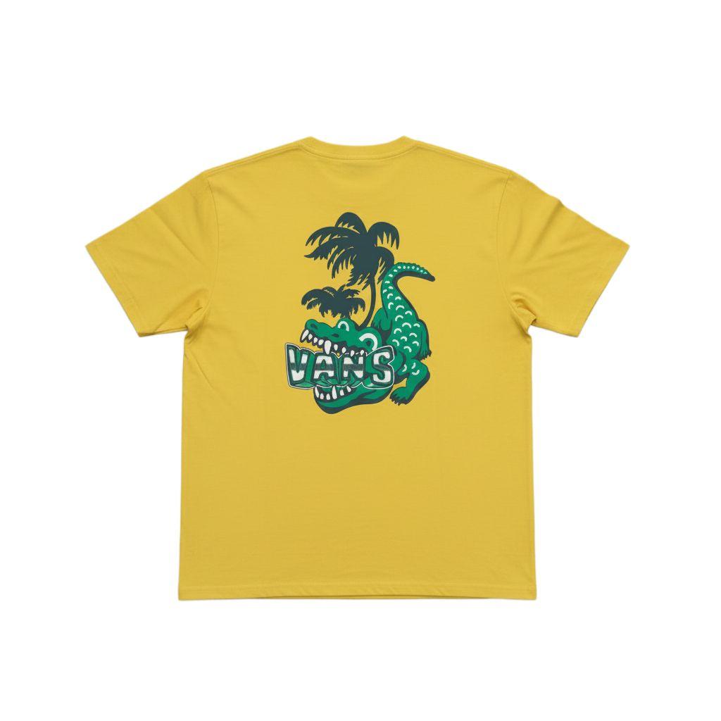 Vans Cartoon Crocodile Print Breathable Pullover Short Sleeve T-Shirt Unisex Tops VN000TMTFSH