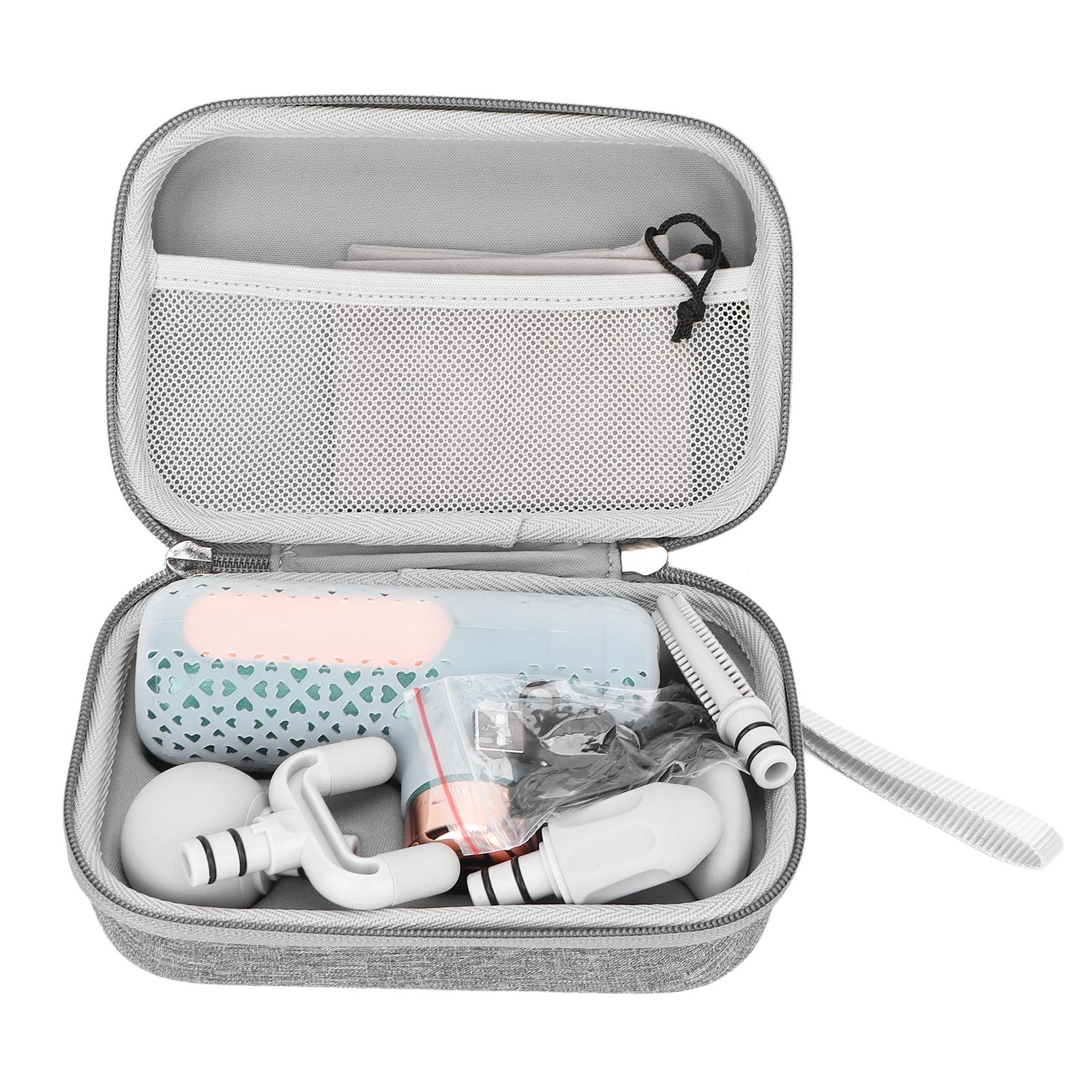 

Мини-пистолет для массажа мышц, 5 передач, 5 головок, малошумный массажер для глубоких тканей и фасций шеи разноцветный