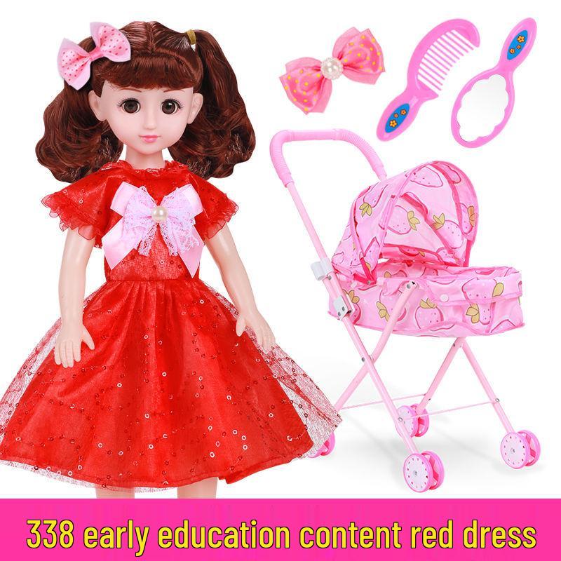 Princess Doll Stroller & Playhouse Set - Real Toy Birthday Gift for Girls