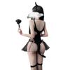 Sexy Lingerie, Cute Little Wildcat, No-take One-piece Mesh, Sexy Uniform Temptation Suit