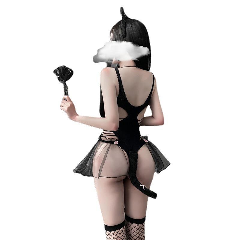 Sexy Lingerie, Cute Little Wildcat, No-take One-piece Mesh, Sexy Uniform Temptation Suit