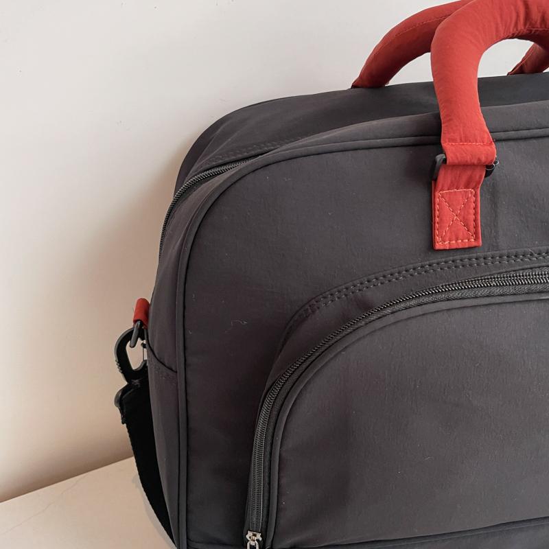 Geantă de călătorie portabilă în culori contrastante, geantă sport pentru bărbați și femei, pentru antrenament, fitness, călătorie, capacitate mare, geantă duffel