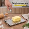 Stainless Steel Cheese Slicer Adjustable Multifunctional Butter Cutter Grid Measurement Precise Scale Chocolate Cutter