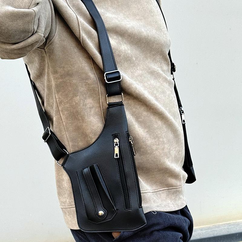 Ausweistasche, Pistolenholster, Unterarmtasche, Kleine Umhängetasche, Herren Trendige Street-Tasche, Damen Outdoor-Westentasche