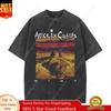 Nové v Topu Pánské Tričko Camisetas Rocková Kapela Alice In Chains Špinavě Prané Vintage S Krátkým Rukávem Kulatý Výstřih Y2k Tričko