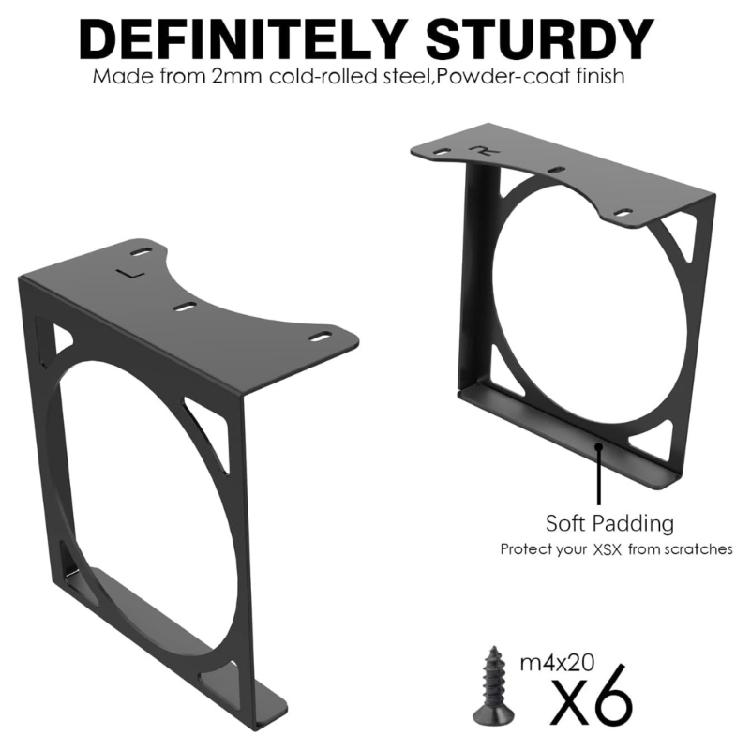 Effiziente Untertisch-Ständer-Organizer Aufbewahrungshalterung Halter für Konsolen Hält Ihre Gaming-Ausrüstung ordentlich angeordnet