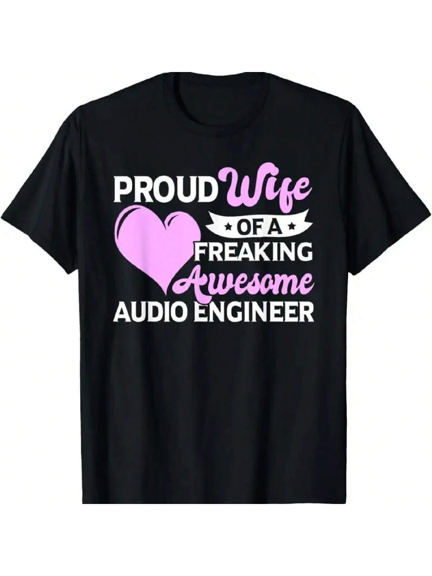 Engineering Sound Technology Audio Engineer Wife T Shirt S разноцветный