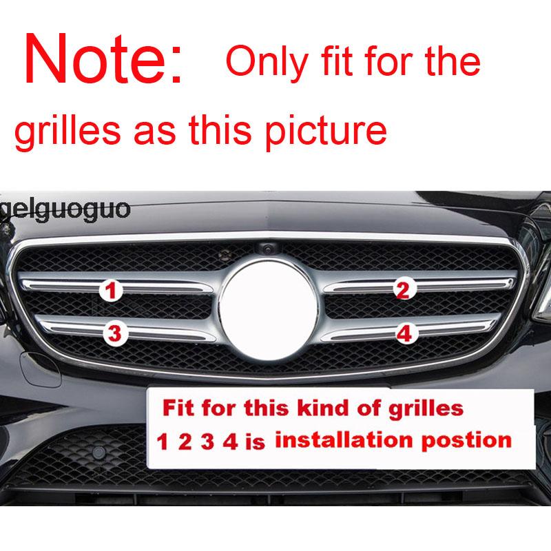 

Angelguoguo Автомобильная передняя решетка бампера, декоративная накладка, наклейка для Mercedes Benz E Class W213/C Class W205/GLC X253 Color-Gold