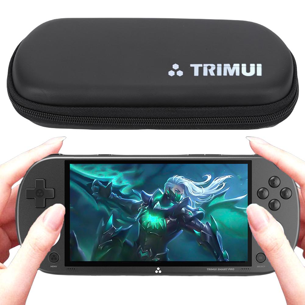 Estojo Rígido de Transporte em EVA Anti-riscos Hardshell à Prova de Choque à Prova d'Água Bolsa de Armazenamento para Console de Jogo Portátil Trimui Smart Pro