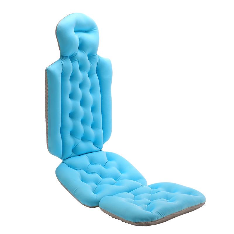 Universal Suction Cup Bath Mat & Backrest Pillow for Adults