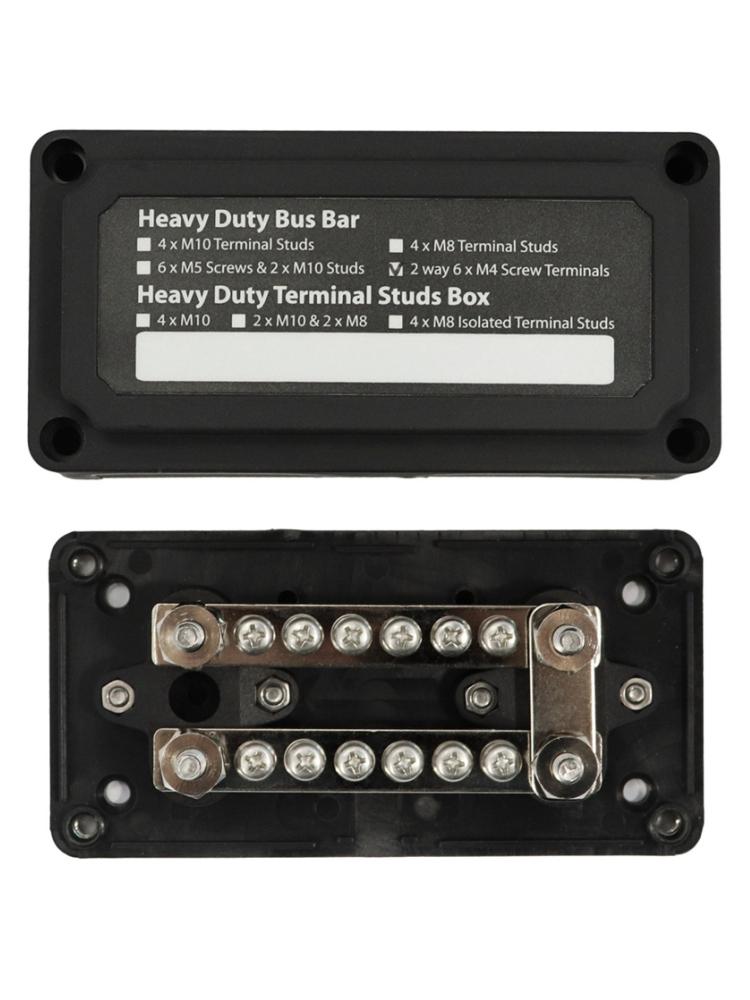 

Распределительная коробка постоянного тока 48 В 100 А, сверхмощная модульная конструкция, 16-битная шина с отрицательным приемником для грузовика, дома на колесах, автобуса, лодки, шина питания