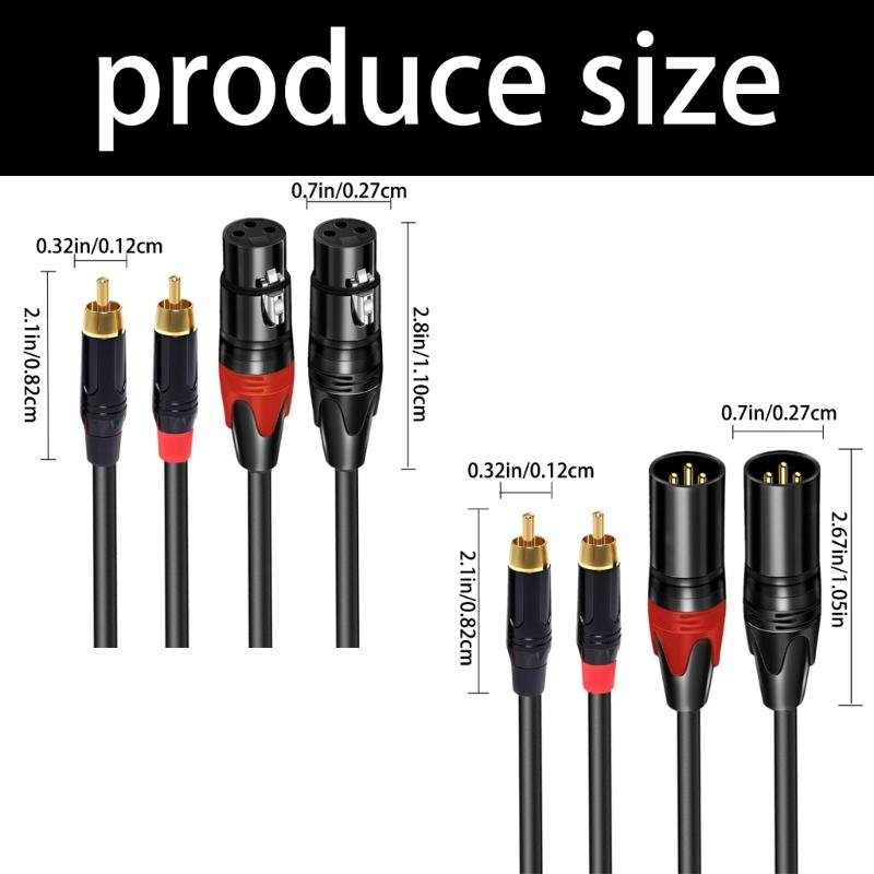 Double To Double Sound Cable 1m Professional Balanced Indication Transmission Gold Veneered Couplings For Studio Media Room
