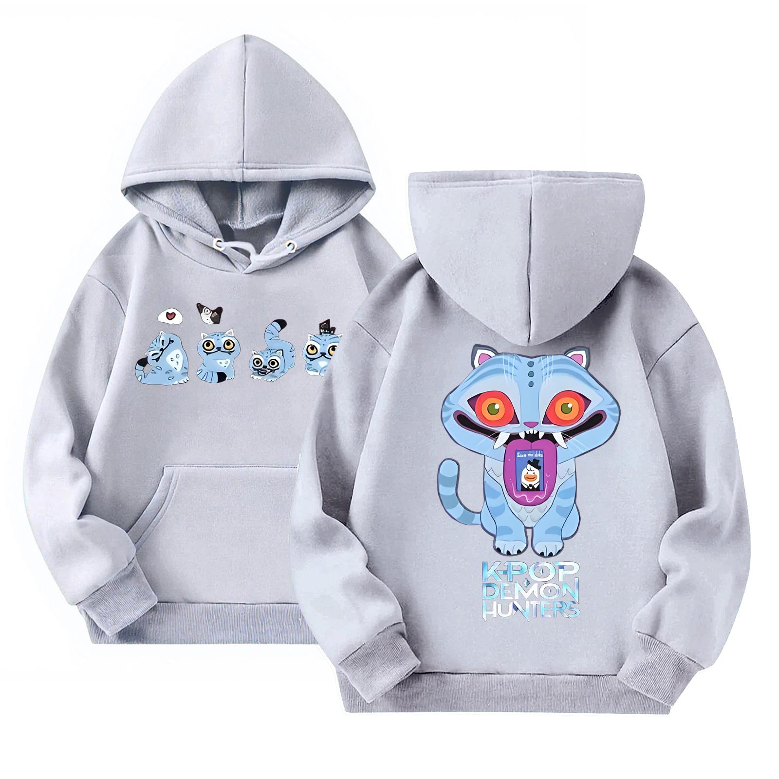 

Детский повседневный пуловер с круглым вырезом и принтом, с длинными рукавами и капюшоном 100