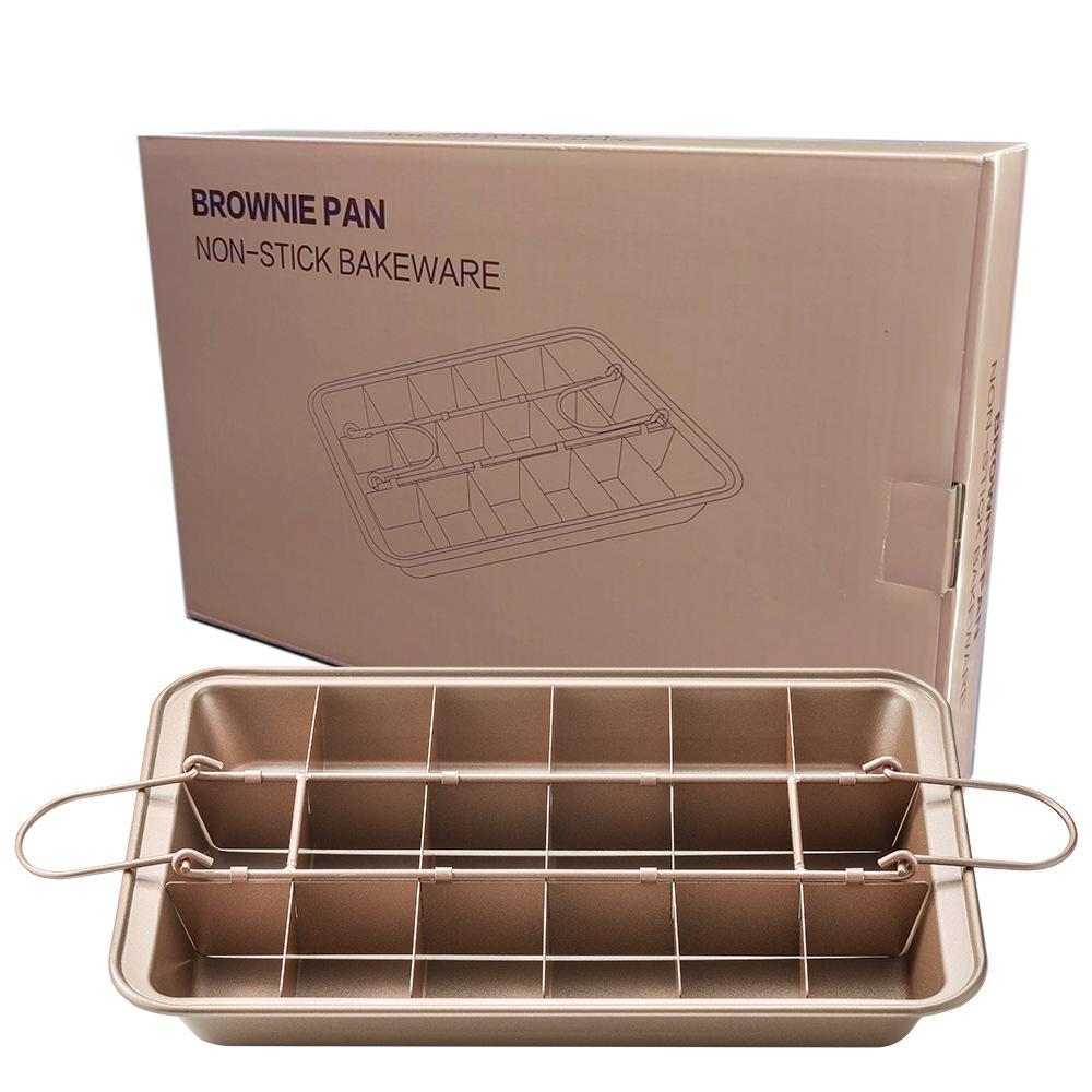 Rectangular Non-Stick Brownie Baking Pan Set Boxed Brownie Baking Pan Set темно-коричневого