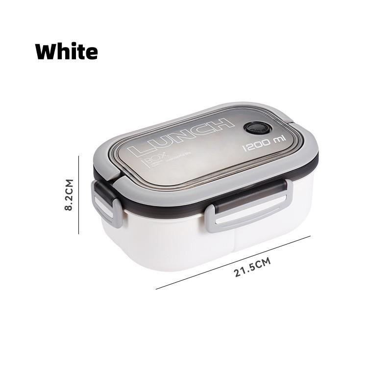 

1200 мл 3-секционные пластиковые контейнеры для бенто с вилкой и ложкой, многослойные детские контейнеры для ланча, офисные рабочие контейнеры Tuppers Food 1200ml