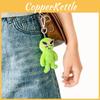 Authentic Creative Angry Alien Plush Keychain Cute Quirky Cartoon Doll Accessory