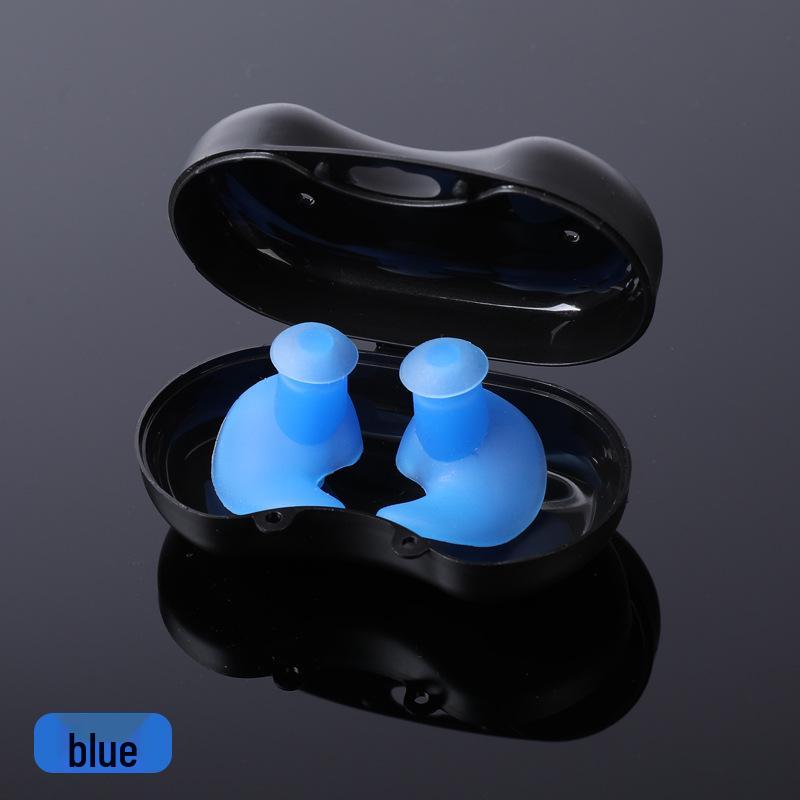 

Stylish Waterproof Silicone Earplugs for Adults - Unisex синий