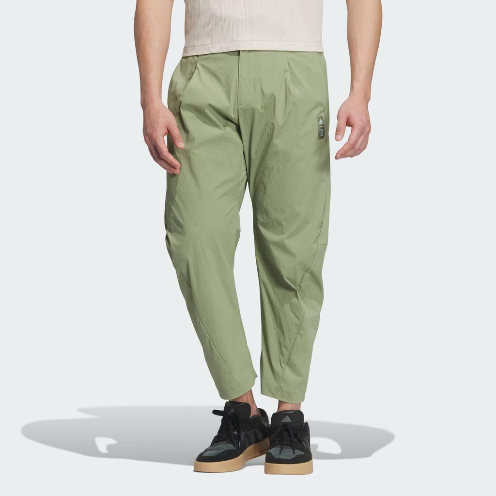 Adidas Bond Pants Solid Color Comfortable Stretch Woven Sports Casual Pants Men Pants Tent-Green JI8695