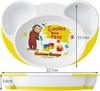 Skater Easy to Baby Lunch Curious x x WP7 Children's Plate, Scoop, Children's Tableware, Plate, George, 22.7 15.7 H3.6cm,