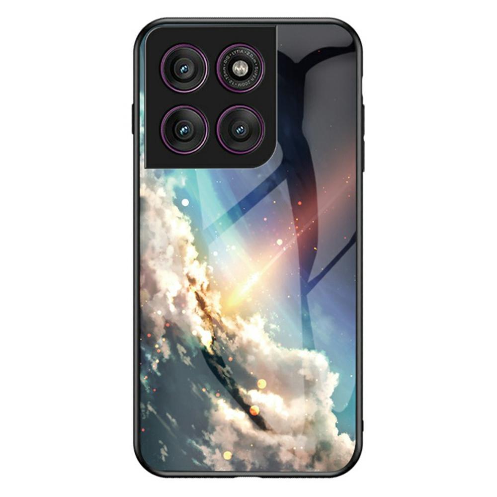 Pro Motorola Edge 60 Pro 5G Pouzdro Vzor Hvězdné oblohy Kryt na telefon z tvrzeného skla