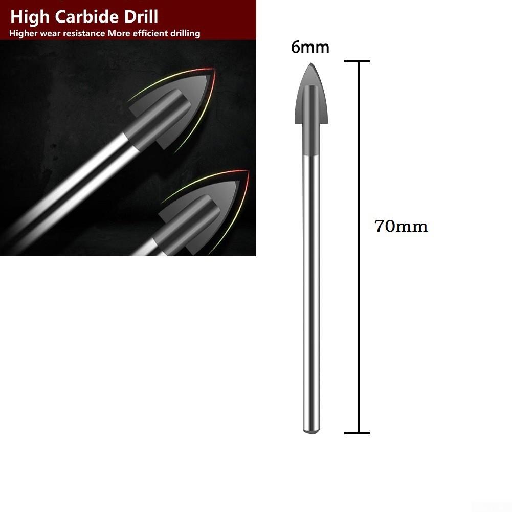 10 bucăți burghiu 6 mm Accesorii pentru scule electrice Carbură de tungsten