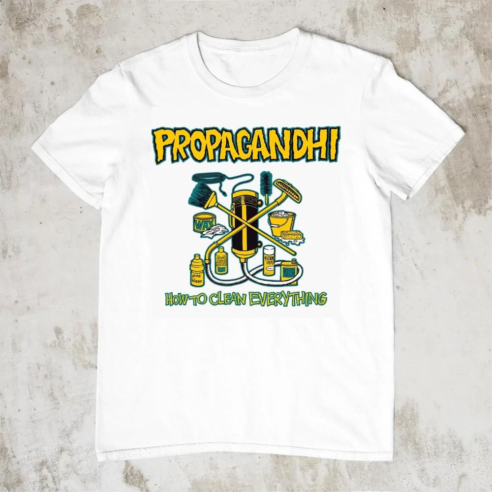 Propagandhi band How to clean everything Men  White Cotton S-5Xl AD494 Unisex T-Shirt M