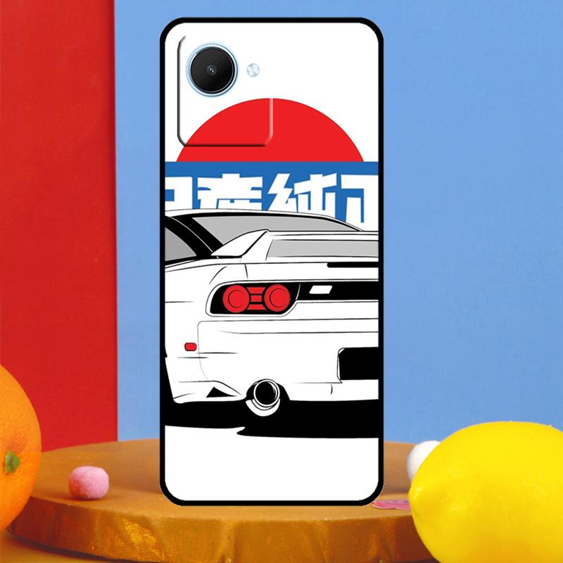 Sports Car JDM Drift For Realme GT7 Pro GT6 10 11 12 13 14 15 Pro Plus C55 C67 C63 C61 C53 C35 C65 C75 C71 Case