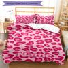 3pcs Custom Name Leopard Bedding Set Duvet Cover Closure Includes 1 Duvet Cover & 2 Pillowcases, Soft and Comfortable for All Seasons.