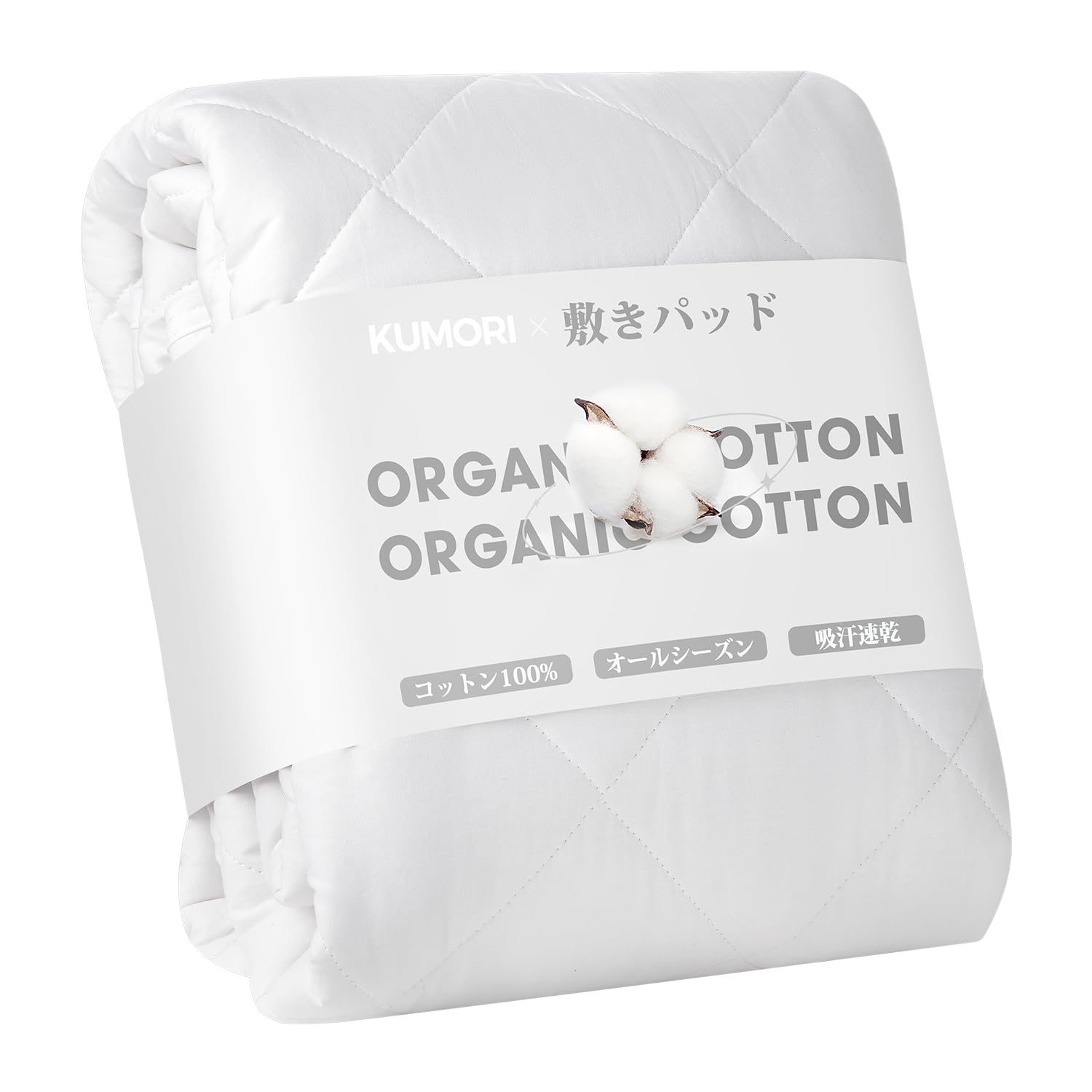 

Kumori Cotton Single Mattress and Dust with TEIJIN Soft and Suitable for All Single Size White 100% Pad, Antibacterial, Odor-Resistant, Mite-Resistant белый