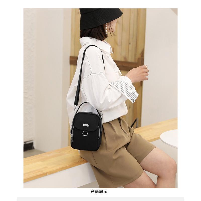 Female Oxford Cloth Multi Pocket Crossbody Bag